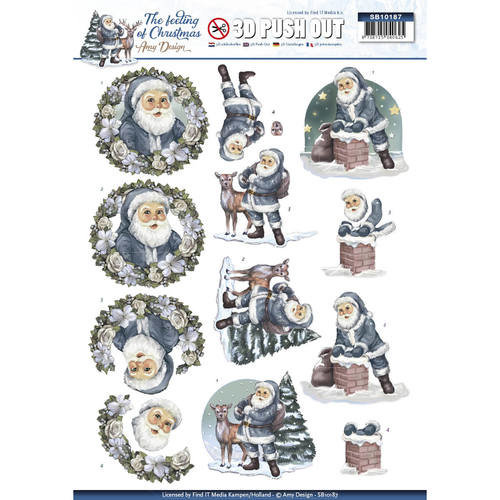 Amy Design SB10187 - Uitdrukvel - Amy Design - The feeling of Christmas - Santa claus