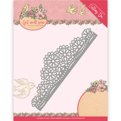 Yvonne Creations YCD10102 - Mal - Yvonne Creations - Get Well Soon - Flower border