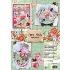 118040/0201 - CraftEmotions Paper stack Poppie fields 11 vel A4