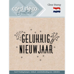 CDECS011 - Card Deco Essentials - Clear Stamps - Gelukkig Nieuwjaar