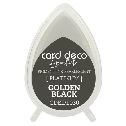 Card Deco CDEIPL030 - Card Deco Essentials Fast-Drying Pigment Ink Pearlescent Golden Black