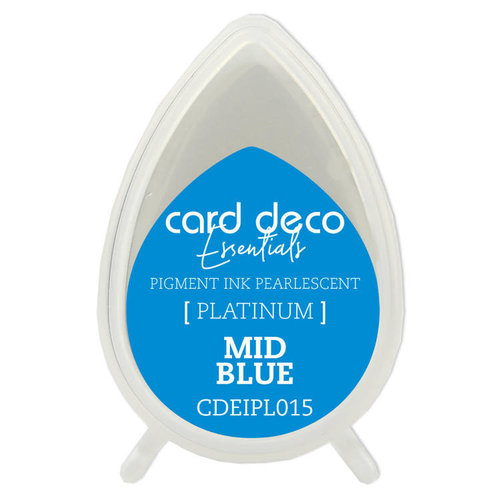 Card Deco CDEIPL015 - Card Deco Essentials Fast-Drying Pigment Ink Pearlescent Mid Blue