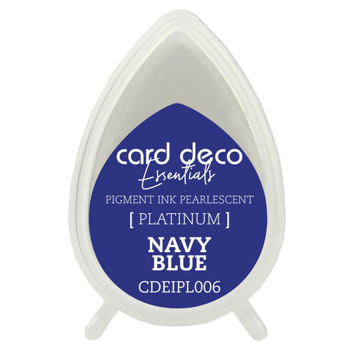 Card Deco CDEIPL006 - Card Deco Essentials Fast-Drying Pigment Ink Pearlescent Navy Blue