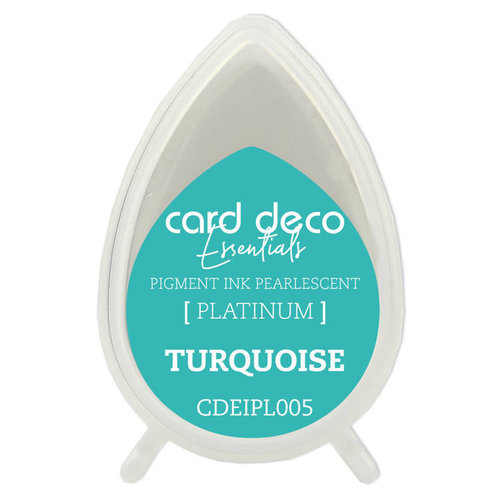 Card Deco CDEIPL005 - Card Deco Essentials Fast-Drying Pigment Ink Pearlescent Turquoise