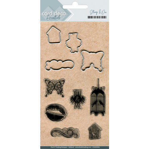 Card Deco CDESD004 - Clear stamps & Cutting Die