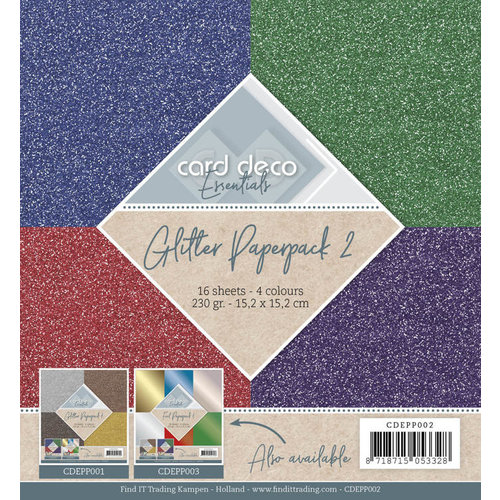 Card Deco CDEPP002 - Glitter Paperpack 2