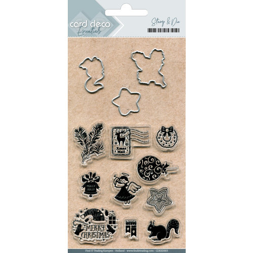 Card Deco CDESD003 - Clear stamps & Cutting Die