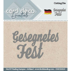 CDECD0019 - Card Deco Cutting Dies- Gesegnetes Fest