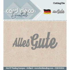 CDECD0016 - Card Deco Cutting Dies- Alles Gute