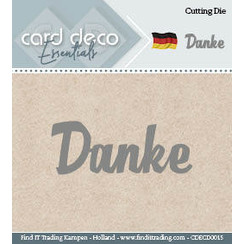 CDECD0015 - Card Deco Cutting Dies- Danke