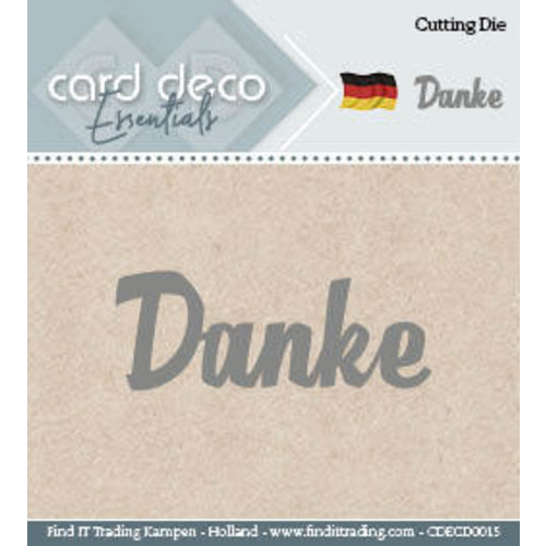 Card Deco CDECD0015 - Card Deco Cutting Dies- Danke