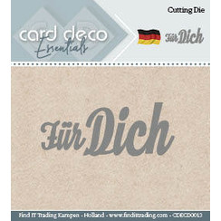 CDECD0013 - Card Deco Cutting Dies- Für Dich