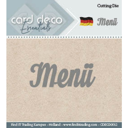 Card Deco CDECD0012 - Card Deco Cutting Dies- Menü