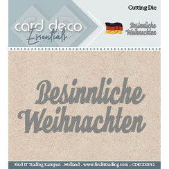 CDECD0011 - Card Deco Cutting Dies- Besinnliche Weihnachten