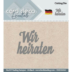 CDECD0010 - Card Deco Cutting Dies- Wir heiraten