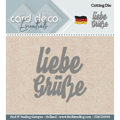 CDECD0009 - Card Deco Cutting Dies- Liebe Grüsse