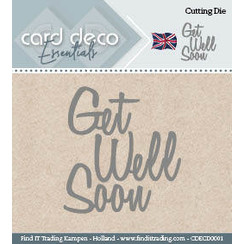 CDECD0001 - Card Deco Cutting Dies- Get Well Soon