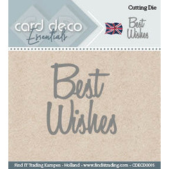 CDECD0005 - Card Deco Cutting Dies- Best Wishes