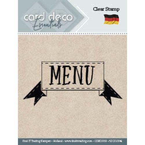 Card Deco CDECS003 - ADCS10046 - Menu - Textstamp