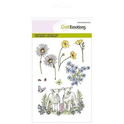 CRE0166 - CraftEmotions clearstamps A6 - lammetjes