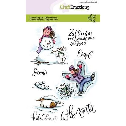 CraftEmotions CRE0248 - CraftEmotions clearstamps A6 - Kaat en Odey 2 (NL) Carla Creaties