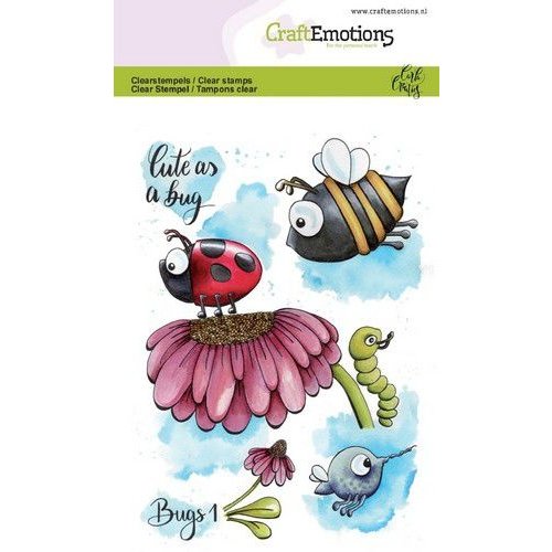 CraftEmotions CRE0271 - CraftEmotions clearstamps A6 - Bugs 1 Carla Creaties