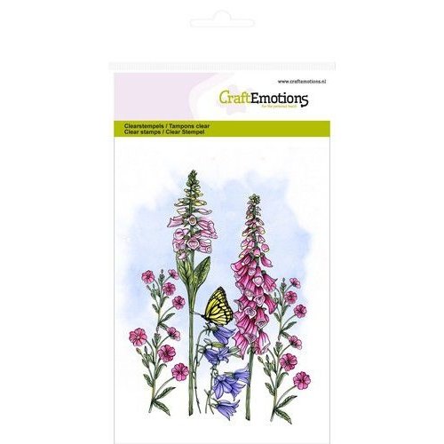 CraftEmotions CRE0283 - CraftEmotions clearstamps A6 - veldbloemen 3 GB