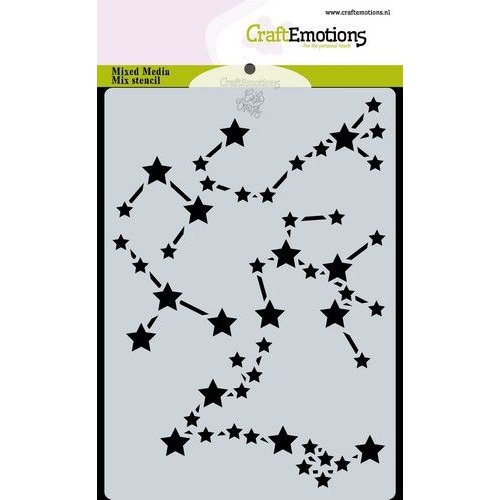 CraftEmotions 470.766.054 - CraftEmotions Mask stencil Space - Stars sign Carla Creaties