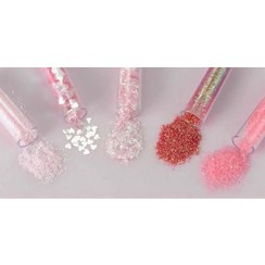 12086-8603 - Glitters Set 5x1,8grs,rose