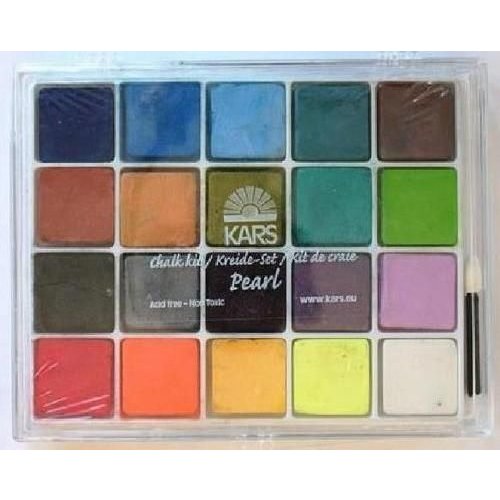 118055/2111 - Chalk kit 20 kleuren pearl  16,5 x 13 cm