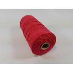 Katoen Macramé touw spoel nr 16  - +/ 1,5mm 100grs  rood - +/ 110mtr