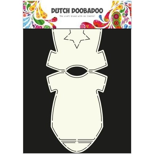 Dutch Doobadoo 470.713.595 - Dutch Doobadoo Dutch Card Art Stencil baby rompertje A4 13.595