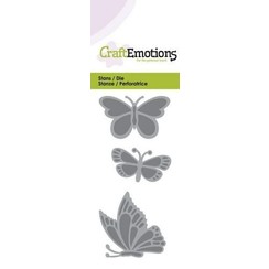 115633/0145 - CraftEmotions Die - vlinders Card 5x10cm