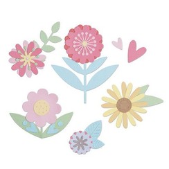 663459 - Sizzix Thinlits Die Set - 15PK Flower Set 9 Lisa Jones