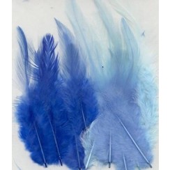 12235-3502 - Feathers, Blue, 3x5 pcs, 15pcs