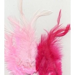 12235-3503 - Feathers, Pink, 3x5 pcs, 15pcs