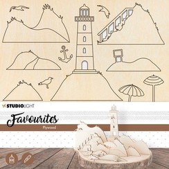 PWSL06 - Studio Light Plywood Favourites Wooden Lighthouse nr.06 6