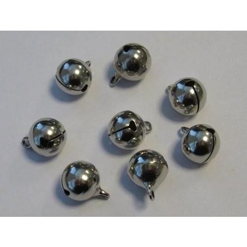 12242-4204 - Sieraden belletjes zilver 12 mm 8 ST