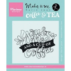 KJ1709 - Stempel Quote - You & Me and a cup of coffee (EN) 9 9,0x11,0cm