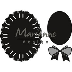 CR1458 - Marianne Design Craftable Oval ribbon die