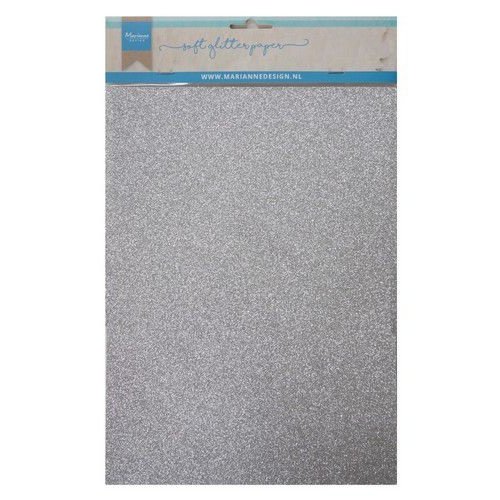Marianne Design CA3142 - Soft Glitter paper - Silver