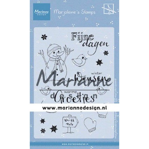 Marianne Design MZ1905 - Clear Stamps Marjoleine's Sneeuwman