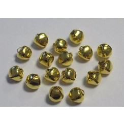 12239-3911 - Christmas bells, 8 mm, Deep Gold, 16pcs