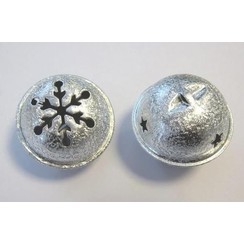 12241-4102 - Christmas bell, 40mm, Satin Silver, 1pce