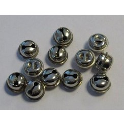 12243-4302 - Kattebelletjes zilver 13 mm 12 ST