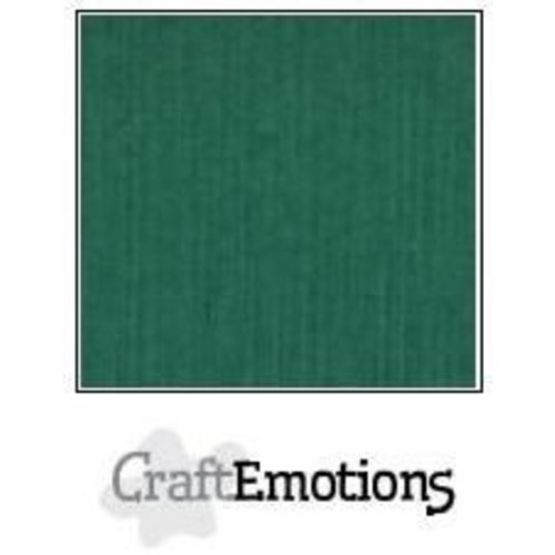 CraftEmotions PR0012/1020 - CraftEmotions linnenkarton 10 vel kerstgroen 30,0x30,0cm / LC-36