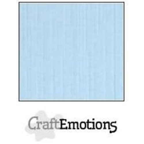 CraftEmotions PR0012/1080 - CraftEmotions linnenkarton 10 vel azuurblauw 30,0x30,0cm / LC-14