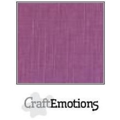 PR0012/1140 - CraftEmotions linnenkarton 10 vel purper 30,0x30,0cm / LC-13