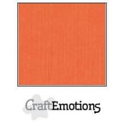 PR0012/1215 - CraftEmotions linnenkarton 10 vel oranje 30,0x30,0cm / LC-23