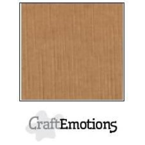 CraftEmotions PR0012/1270 - CraftEmotions linnenkarton 10 vel mokka 30,0x30,0cm / LC-28